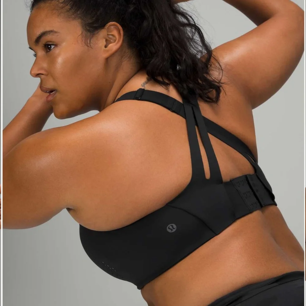 lululemon NWT AirSupport Bra *High Support 34C Black/Asphalt Grey